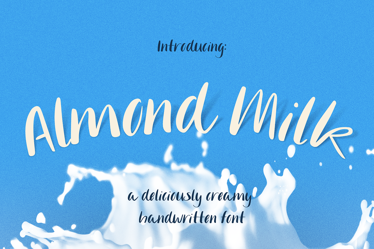 Almond Milk | Creamy Script Font, a Script Font by mina (Photo 1 of 5)