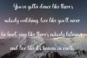 Dandelion | Script Font, a Script Font by Scratchones (Thumbnail 7 of 8)