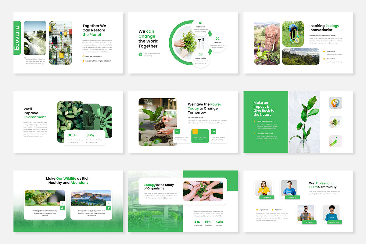 Ecovaria-Ecology PowerPoint Template, a Presentation Template by Premast (Photo 2 of 5)