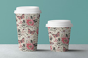 Seamless Butterflies Poppy Poppies, a Pattern Graphic by Vintage (Thumbnail 9 of 13)