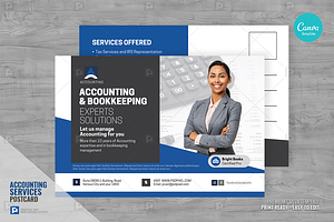 Accounting Company Services Postcard