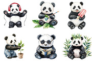 Playful Panda Clipart Bundle, an Illustration by Pixels.Craft (Thumbnail 4 of 8)