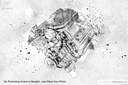 Tech Sketch Art Photoshop Mock-ups, an Action Add-On by SlideSalad (Thumbnail 8 of 27)