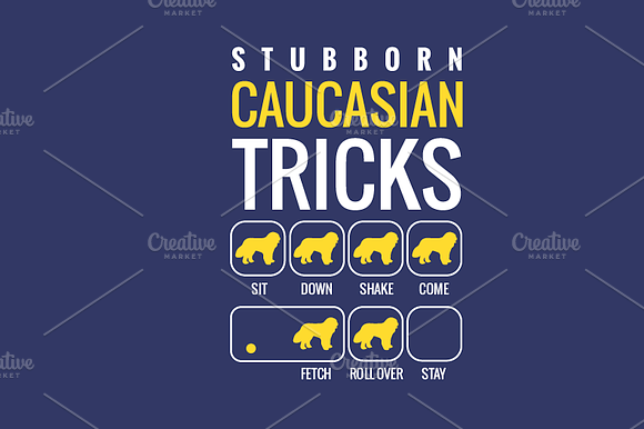 Caucasian Ovcharka - T-shirt Design preview 2