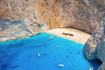 Navagio beach, Zakynthos, Greece, a Nature Photo by Landscape and travel