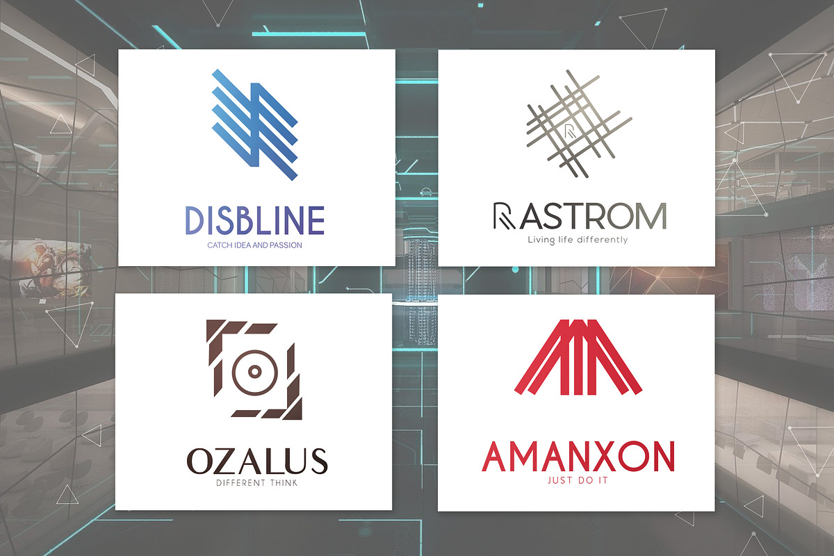 Futuristic & Geometric Logos Bundle, a Branding & Logo Template by AN Productions (Photo 19 of 47)