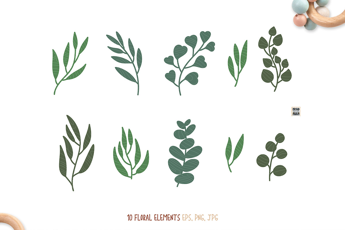 EcoToys & Eucalyptus Vector Clipart, an Animal Illustration by Brandianna (Photo 4 of 10)