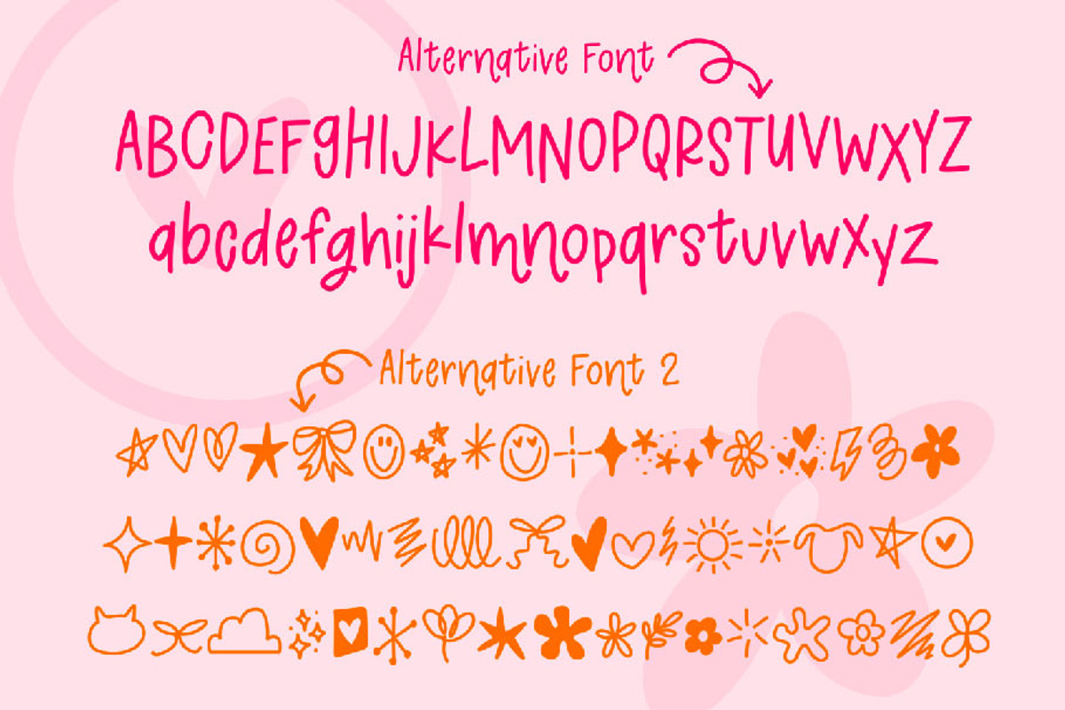 Simply Sparkle Handwritten Font, a Handwritten Font by longleafprints (Photo 8 of 9)