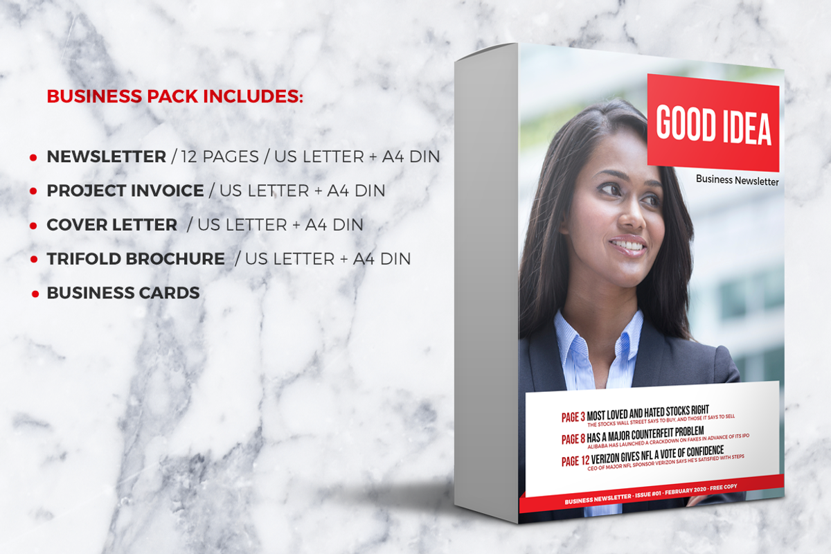 Business Newsletter Pack, a Brochure Template by Boris Cupac (Photo 16 of 16)