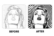 Halftone Brushes for Procreate & PS, a Brush Add-On by RDShop (Thumbnail 2 of 6)