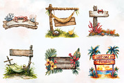 Summer Day Wooden Sign Clipart, an Illustration by RobertsArt (Thumbnail 4 of 4)
