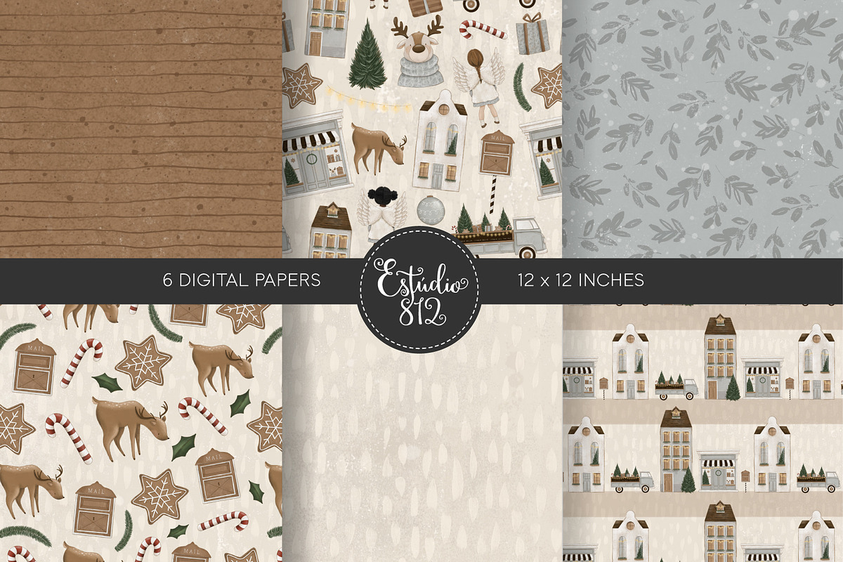Vintage Christmas, a Decorative Illustration by Estudio 812 (Photo 4 of 7)