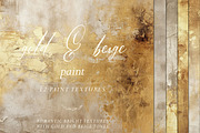 Beige & Gold Paint Textures - JPG, a Background Graphic by PixelJungle (Thumbnail 1 of 4)