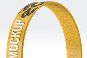 Silicone Rubber Wristband Mock-Up, an Apparel Mockup by DesignRushMarket (Thumbnail 7 of 9)