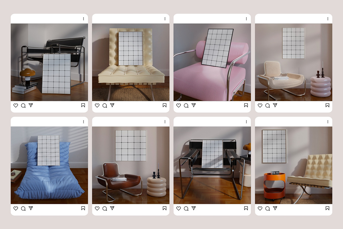 Interior & Frame Mockup Bundle, a Household Mockup by Bonumo (Photo 7 of 14)