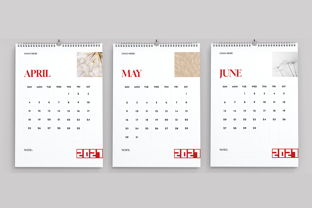 Calendar Template 2027, a Stationery Template by MightyDesign (Photo 3 of 8)