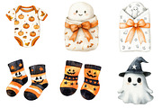 Halloween Baby Shower Clipart Bundle, a Seasonal Illustration by CitraGraphics (Thumbnail 5 of 6)