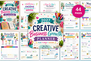 2027 Business Growth Planner, a Stationery Template by Designmela01