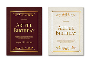 Elegant Birthday Invitation, a Templates & Theme by studiogstock