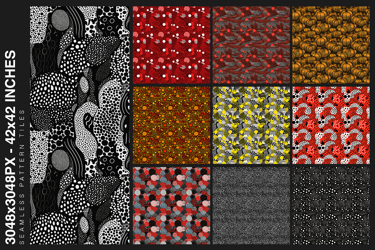 10 Art Series Patterns: Kusama, a Pattern Graphic by Motifs (Photo 12 of 12)