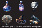 Elegant Halloween Clipart, an Illustration by RobertsArt (Thumbnail 5 of 7)