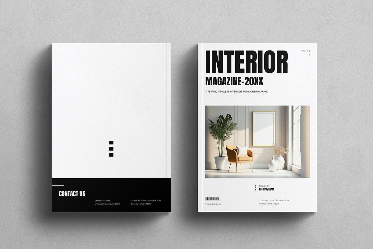 Interior Magazine Template, a Magazine Template by E-Type (Photo 7 of 7)