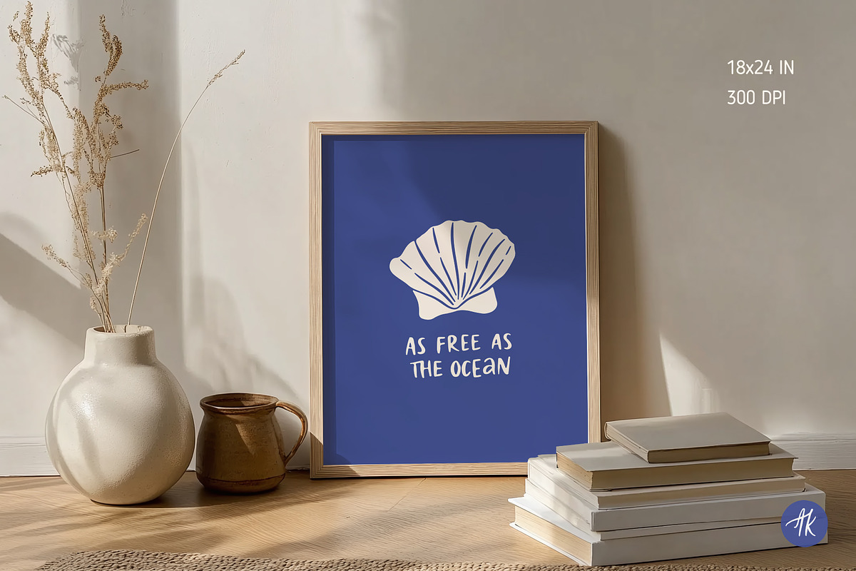 Sea Lover Hand Drawn Wall Art Set, a Graphic by Alena Koval (Photo 7 of 23)