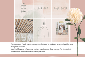 18 Post Instagram Puzzle Template