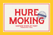 Hure Moking | Vintage Serif Font, a Serif Font by Imoodev (Thumbnail 1 of 5)