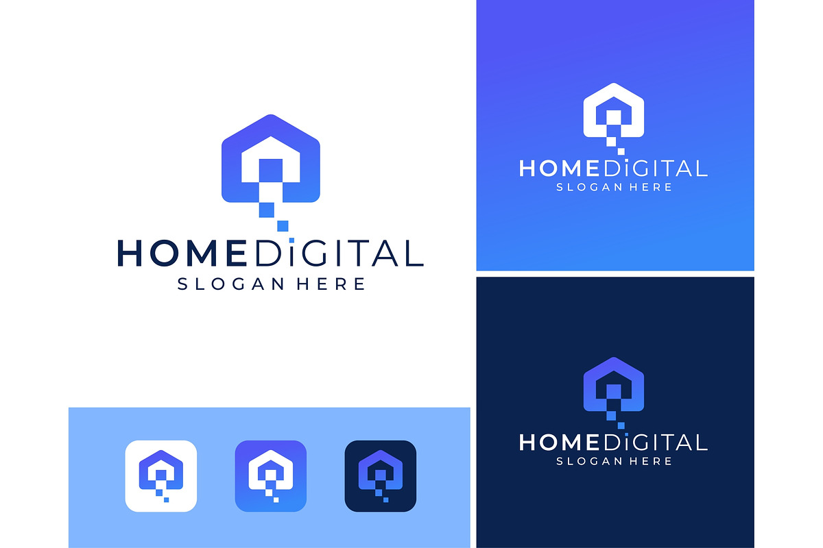 Home Digital Logo, a Branding & Logo Template by ika trisiana