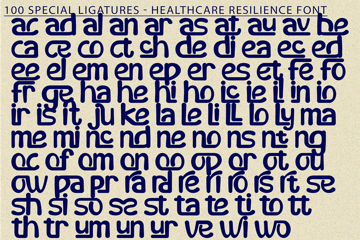 Healthcare Resilience Font, a Script Font by 177Studio (Photo 7 of 8)