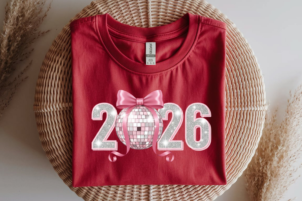 Pink Coquette New Year 2026 Png, an Illustration by SinaCreation (Photo 4 of 10)