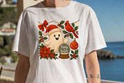Cute Ghost Christmas Icons PNG, an Illustration by DreamPrint404 (Thumbnail 7 of 7)