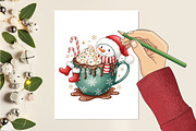 Christmas Snowman Hot Cocoa Png, an Illustration by designcity5 (Thumbnail 4 of 8)