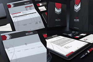 Red And Black Corporate Identity