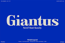 Giantus - Serif font family