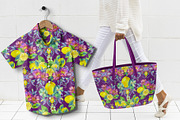 Lemons and Flowers pattern, a Pattern Graphic by Alena Lazareva (Thumbnail 2 of 6)