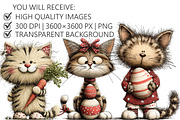Whimsical Easter Cat Clipart, an Illustration by Pixels.Craft (Thumbnail 2 of 5)