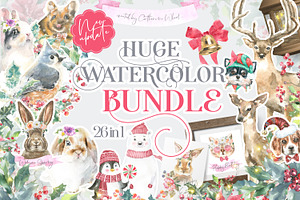 26in1 BUNDLE Watercolor Animal