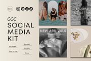 Feminine Natural Social Media Kit, a Social Media Template by Glow Getter Collective (Thumbnail 1 of 5)