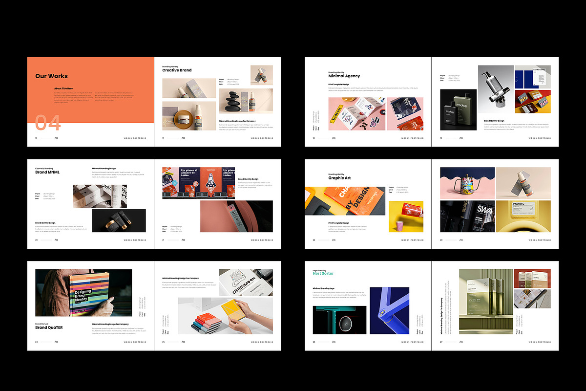 Works / Design Portfolio Template, a Brochure Template by TemplateFolio-Shop (Photo 19 of 20)