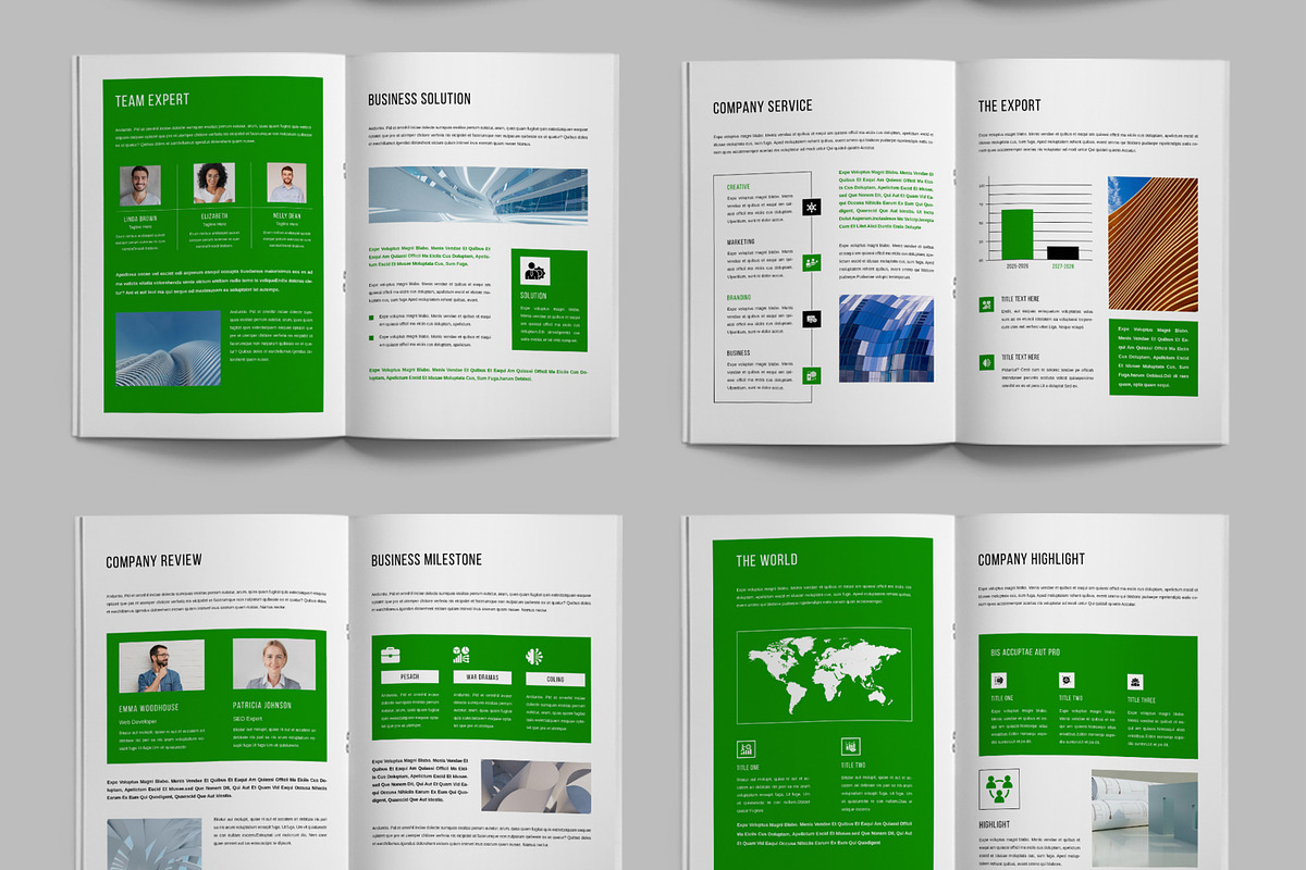 Annual Report Layout Design Template, a Brochure Template by ContestDesign (Photo 3 of 3)