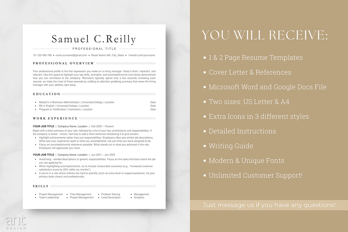 Professional ATS Resume Template preview 7