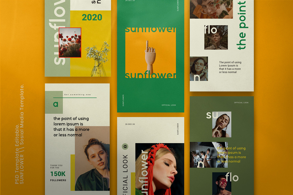 Sunflower - Social Media Bundle, a Social Media Template by Dirtytemp Studio (Photo 3 of 15)