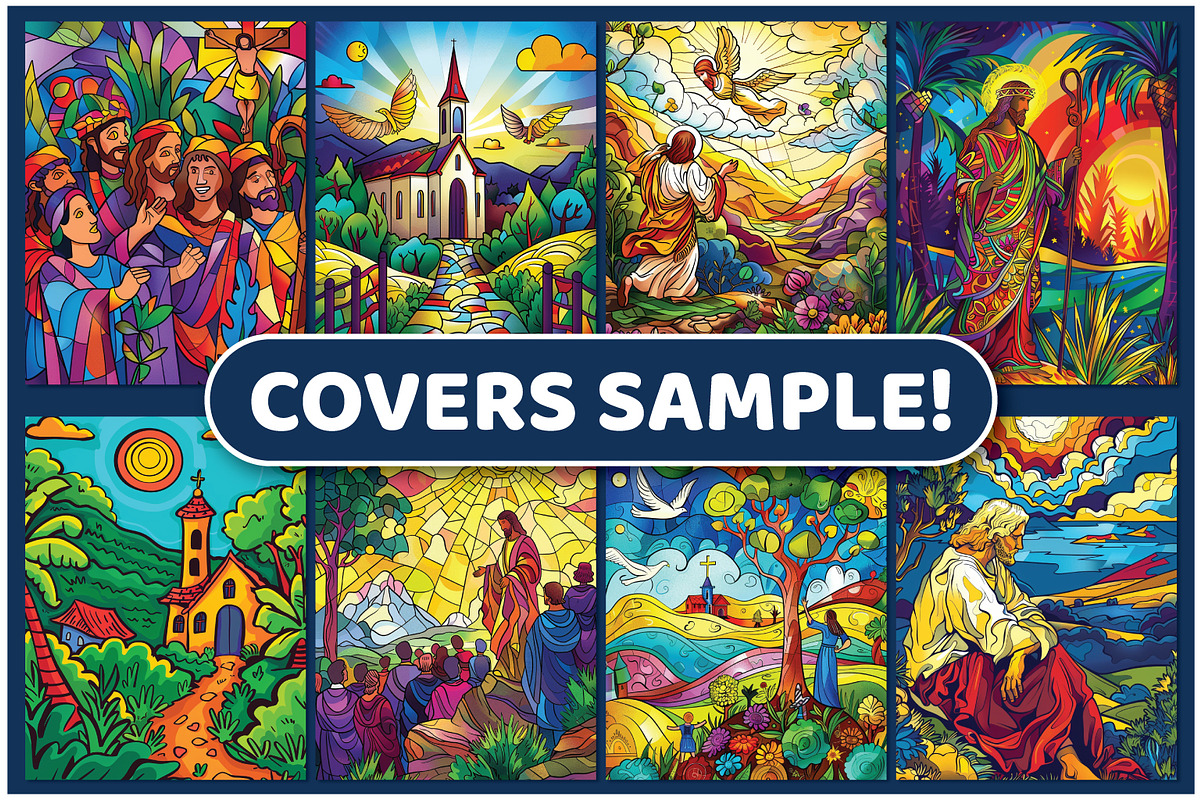 200 Christian Coloring Pages, a Seasonal Illustration by BrightMart (Photo 3 of 3)