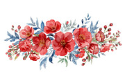 Spring Watercolor Flowers, an Illustration by jahid234 (Thumbnail 4 of 15)