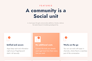 Community conceptual landing page, a Landing Page Template by FoxStore (Thumbnail 5 of 6)