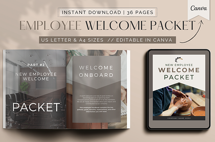 Employee Onboarding | Canva Template, a Magazine Template by Designs by Darowan