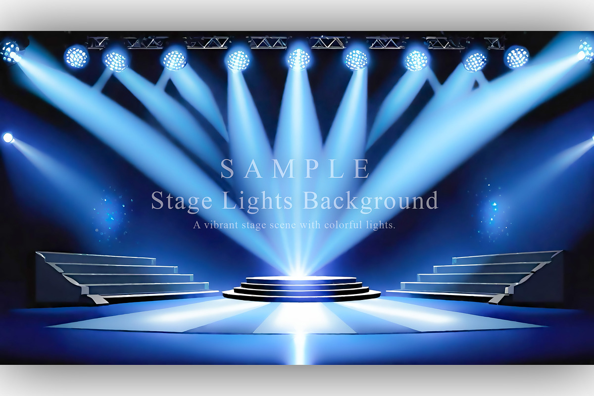 15 Stage Lights Background, a Background Graphic by NOMO DESIGN (Photo 11 of 16)
