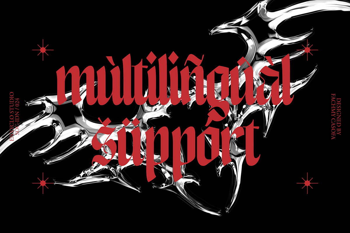 NCL Enigmatic Waesbendiy, a Blackletter Font by Enxyclo Studio (Photo 18 of 18)